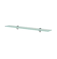 vidaXL Floating Shelf Glass 27.6"x7.9" 0.3"