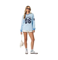 Edikted Womens 06 Oversized Long Sleeve T Shirt