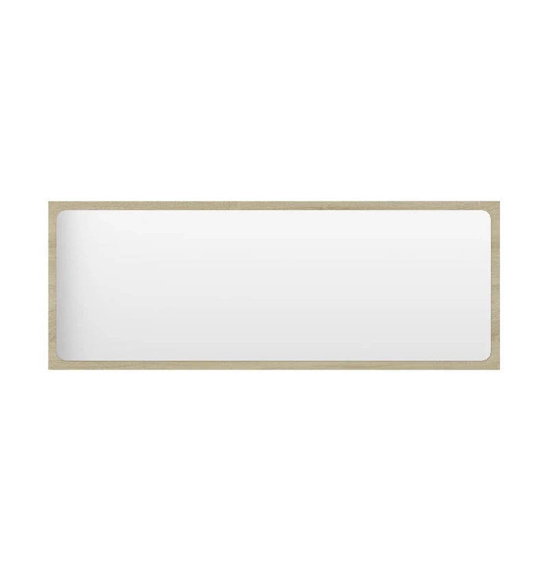 Bathroom Mirror Sonoma Oak 39.4"x0.6"x14.6" Engineered Wood