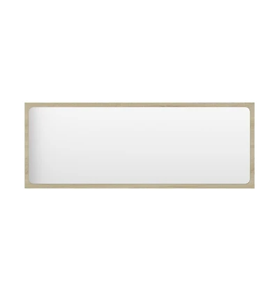 Bathroom Mirror Sonoma Oak 39.4"x0.6"x14.6" Engineered Wood