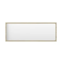 Bathroom Mirror Sonoma Oak 39.4"x0.6"x14.6" Engineered Wood