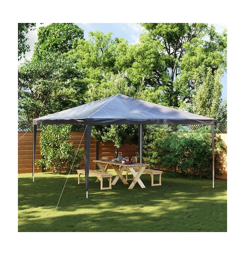 Professional Party Tent 13.1'x13.1' Anthracite 0.3 oz/ft²