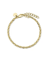 Rosefield Swirl Bracelet In 14K Yellow Gold Plated Stainless Steel