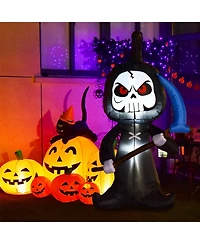 Vebreda 6 Feet Halloween Inflatable Decorations with Built-in Led Lights