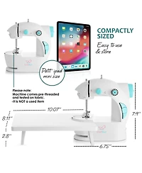 Clara Clark Mini Portable Sewing Machine & Complete Supplies Kit for Beginners and Kids