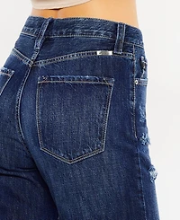 Kancan Women's Ultra High Rise 90's Boyfriend Jeans