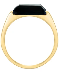 Effy Men's Onyx & Diamond Statement Ring (1/5 ct. t.w.) in 14k Gold