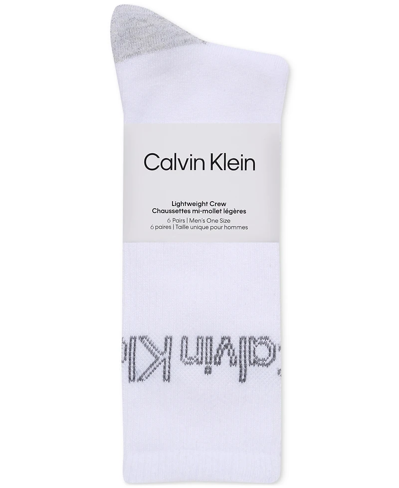 Calvin Klein Men's 6pk. Logo Crew Socks