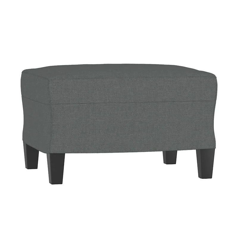 vidaXL Footstool Dark Gray 23.6"x19.7"x16.1" Fabric