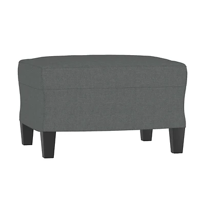 vidaXL Footstool Dark Gray 23.6"x19.7"x16.1" Fabric