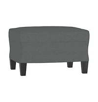 vidaXL Footstool Dark Gray 23.6"x19.7"x16.1" Fabric
