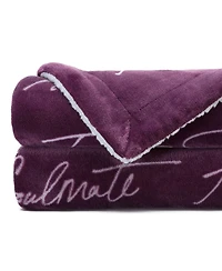 Chanasya Premium I Love You Gift Throw Blanket - Unconditional Love Together Forever Anniversary Gift Throw
