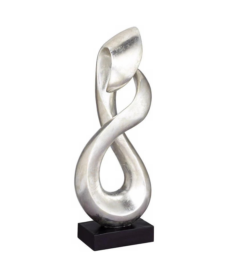 Studio 55D Open Infinity 24 1/2" High Silver Finish Modern Sculpture
