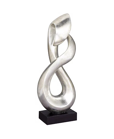 Studio 55D Open Infinity 24 1/2" High Silver Finish Modern Sculpture