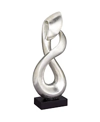 Studio 55D Open Infinity 24 1/2" High Silver Finish Modern Sculpture