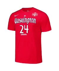 Nike Men's and Women's Aaliyah Edwards Red Washington Mystics 2024 Wnba Draft Explorer Edition Name Number T-Shirt