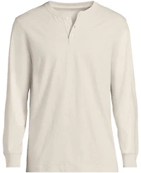 Lands' End Men's Tall Super-t Long Sleeve Henley Shirt