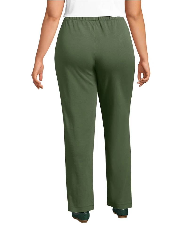 Lands' End Women's Sport Knit High Rise Pants