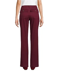 Lands' End Petite High Rise Chino Utility Straight Leg Pants