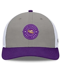 Top of the World Men's Gray/Purple Lsu Tigers Rob Trucker Adjustable Hat