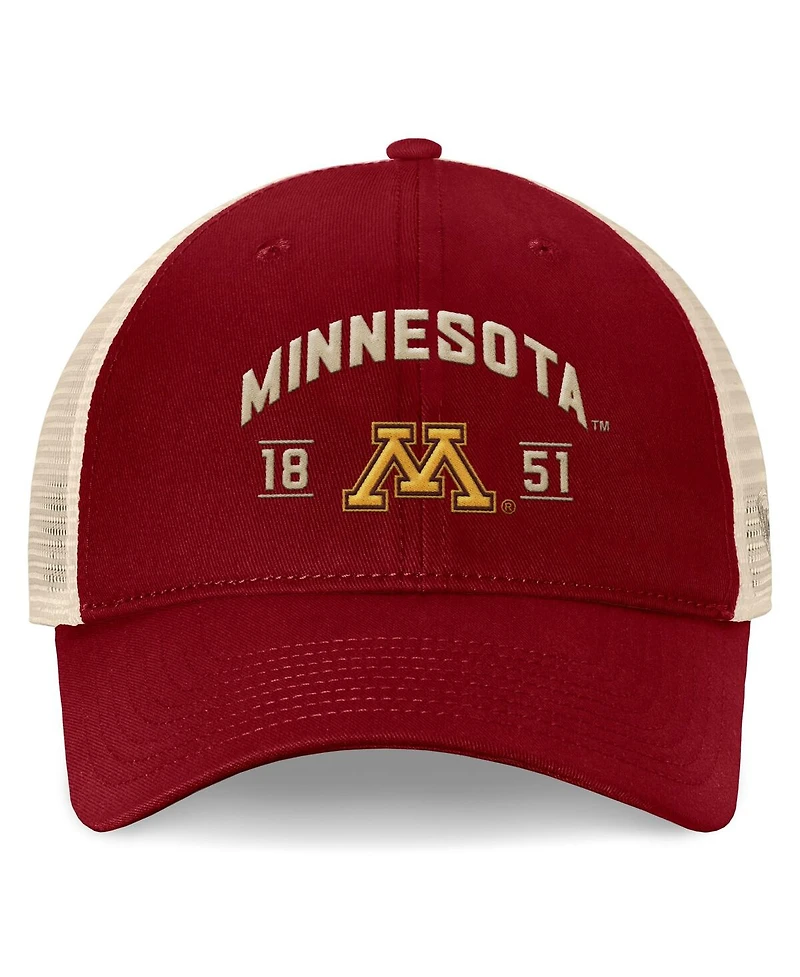 Top of the World Men's Maroon Minnesota Golden Gophers Heritage Waylon Trucker Adjustable Hat