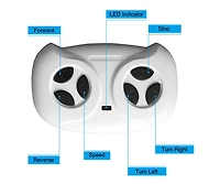 12V Kids Police Ride On Car Electric Cars 2.4G Remote Control, Led Flashing Light, Music & Horn.