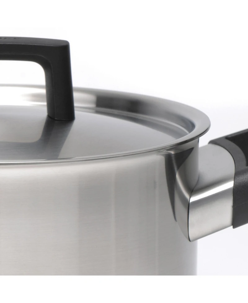 BergHOFF Ron 8" 18/10 Stainless Steel Covered Dutch Oven, 3.1 Qt