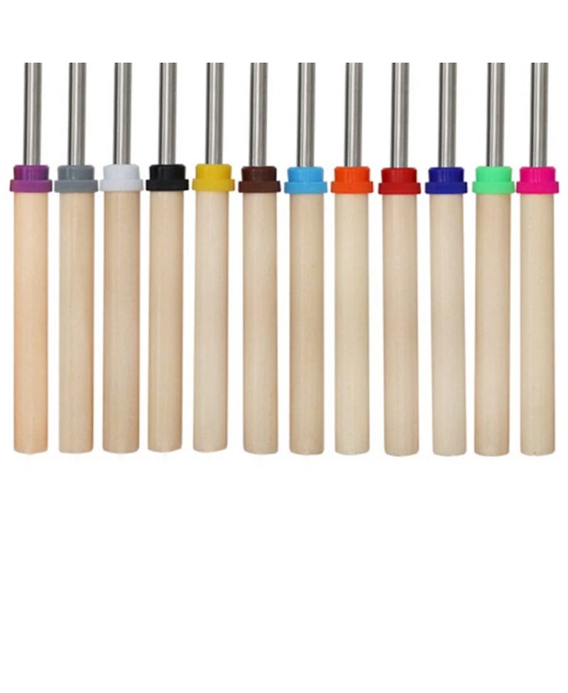 Cowin Roasting Sticks Stainless Steel Extendable 32in 12 Piece Set