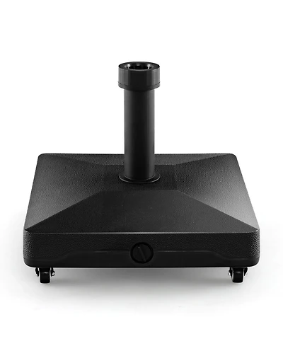 Fillable Umbrella Base Stand with Lockable Universal Wheels