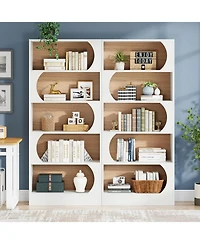 Tribesigns Modern 5-Tier Bookcase, 71-Inch Tall Freestanding Bookshelf with Storage Shelves, Large Open Bookcases Wood Display Shelving Unit