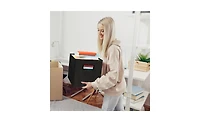 Superio Fabric Organizing Bin, 10.75 Fabric Cube with Handles Cream