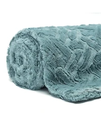 Chanasya Premium Soft Cloud Faux Fur Throw Blanket - Plush, Soft Sherpa & Minky Blanket - 50" x 65” - Orange