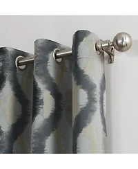 Corbin Watercolor Ogee Room Darkening Grommet Curtain Panel