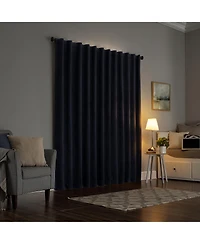 Amherst Velvet Noise Reducing Thermal Extreme 100% Blackout Back Tab Curtain Panel
