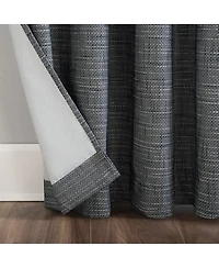 Kline Burlap Weave Thermal Extreme 100% Blackout Grommet Curtain Panel
