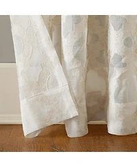 Yvette Trellis Jacquard Sheer Rod Pocket Curtain Panel