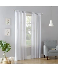 Clifford Heathered Texture Semi-Sheer Tab Top Curtain Panel