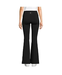 Lands' End Women's Petite Active Hi Impact High Rise Slim Flare Pants