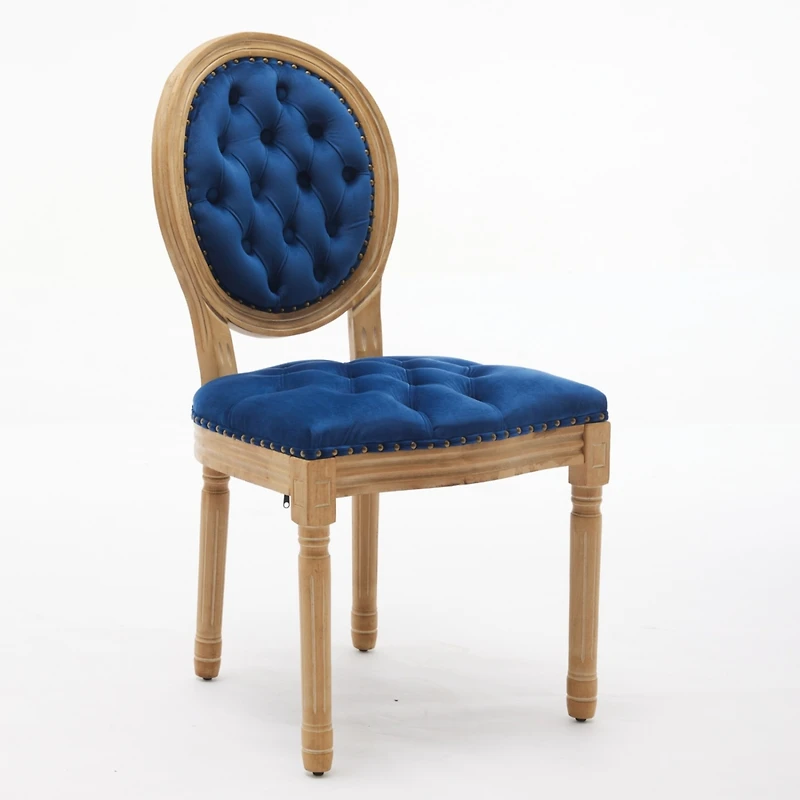 Streamdale Vintage Dining Chair Set of 2 (Blue, SW1739BL)
