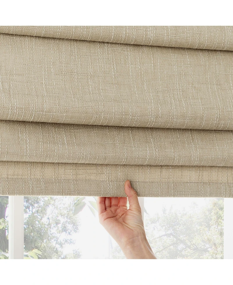 Pryer Textured 100% Blackout Cordless Roman Shade