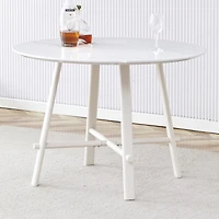Streamdale Furniture Modern White Circular Dining Table (42")