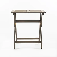 Streamdale Acacia Wood 25" Foldable Bistro Set, Gray
