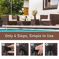 Outdoor Sectional Connector Clips for Modular Patio Furniture