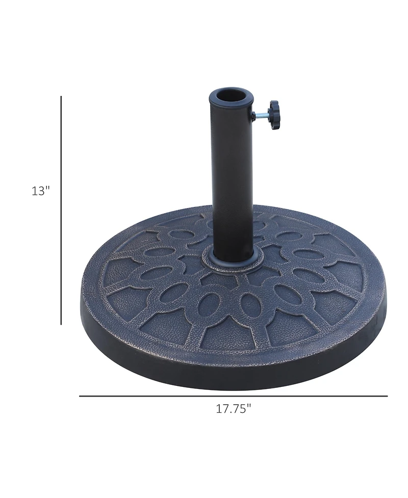 Umbrella Base with Decorative Pattern