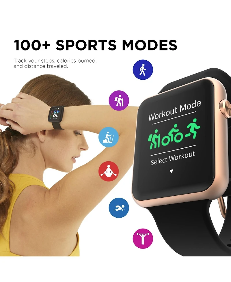 iTouch Air 4 Unisex Silicone Strap Smartwatch 41mm