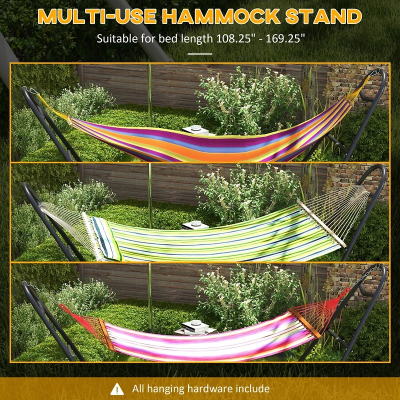 Adjustable Steel Hammock Stand for Two