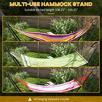 Adjustable Steel Hammock Stand for Two