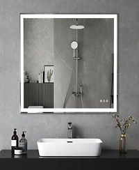 Streamdale Furniture Led Bathroom Vanity Mirror: Modern Smart Large with Adjustable Lights and Anti-Fog