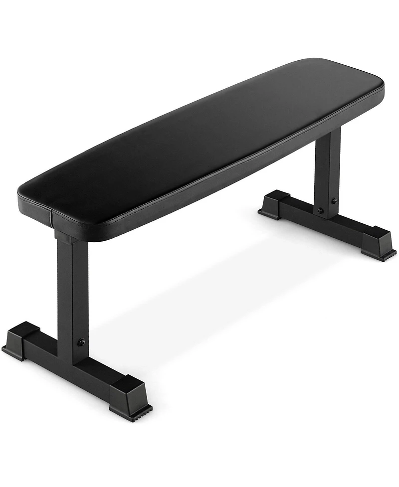 Flat Weight Bench 660 Lbs Heavy Duty Strength Training Bench-Black