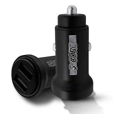 5 Core Usb Car Charger Cigarette Lighter Adapter Dual Usb Port Adapter 12/24 V Fast Charging